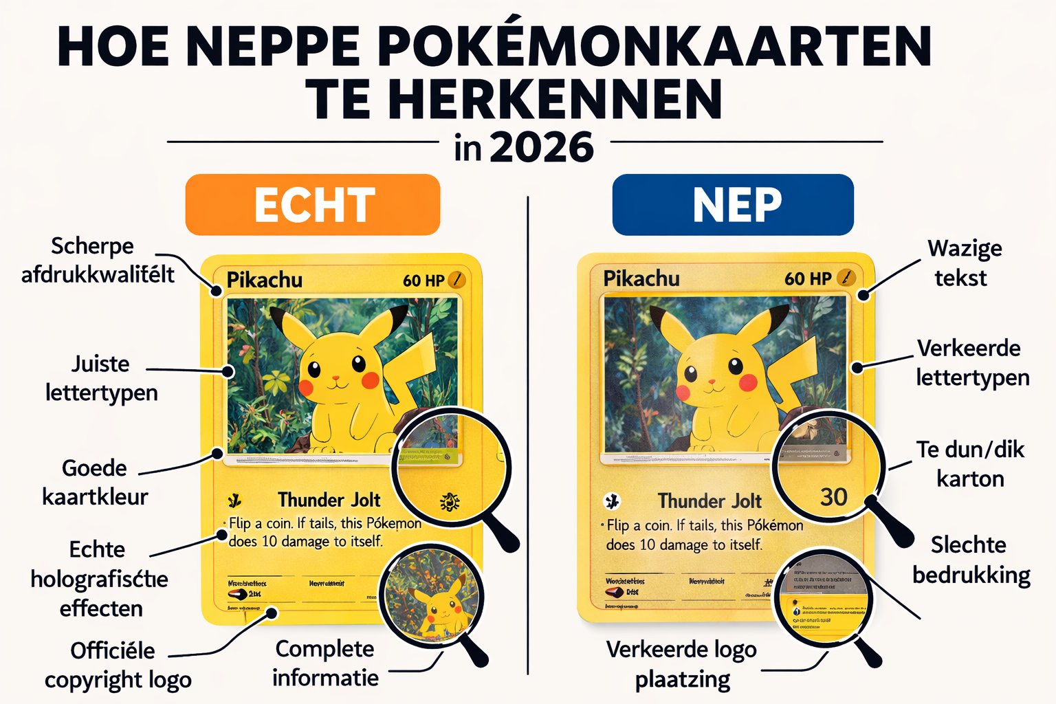 Hoe herken je nep Pokémonkaarten in 2026?