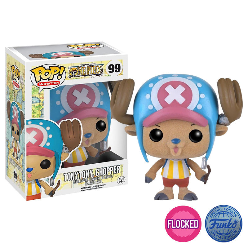 Funko Pop! One Piece Flocked Tony Chopper 99 - Pokeca.NL