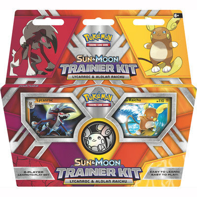 Sun &amp; Moon Trainer Kit Lycaroc &amp; Alolan Raichu (verpakking is beschadigd) - Pokeca.NL