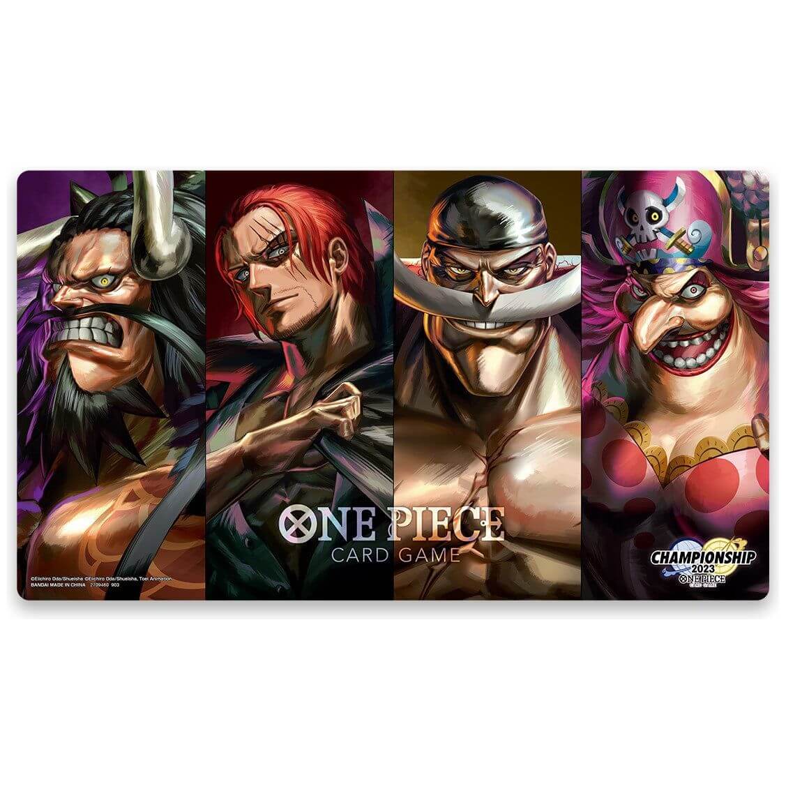 One Piece Card Game Special Goods Set Playmat featuring Former Four Emperors characters