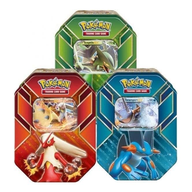 pokemon card sets 2015 Pokémon Hoenn Power Tins 2015: Set of 3