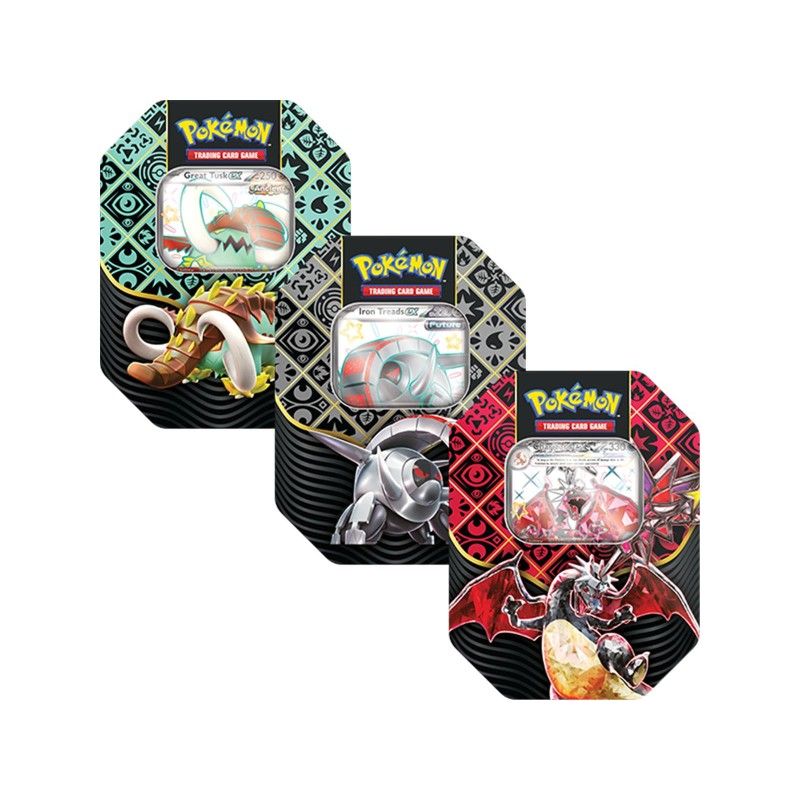 Pokémon Paldean Fates SV4.5 4-Booster Tin - Pokeca.NL