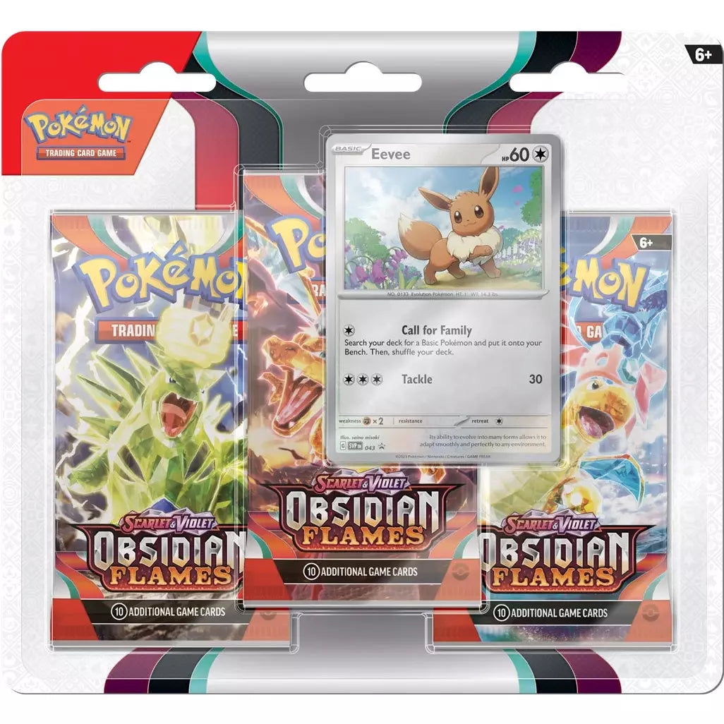 Pokémon Obsidian Flames 3-pack Blister - Pokeca.NL