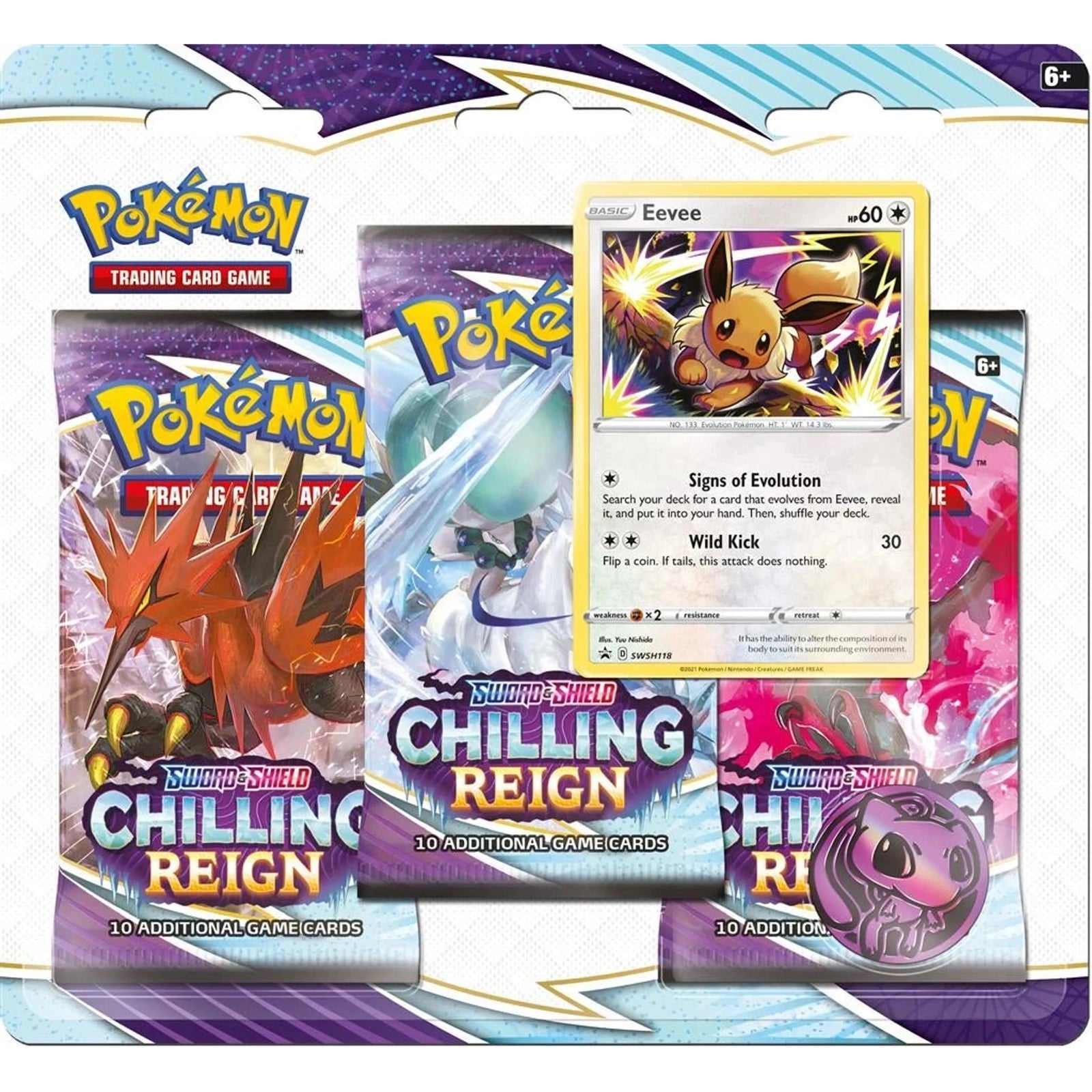 Pokémon Chilling Reign 3-pack blister - Pokeca.NL