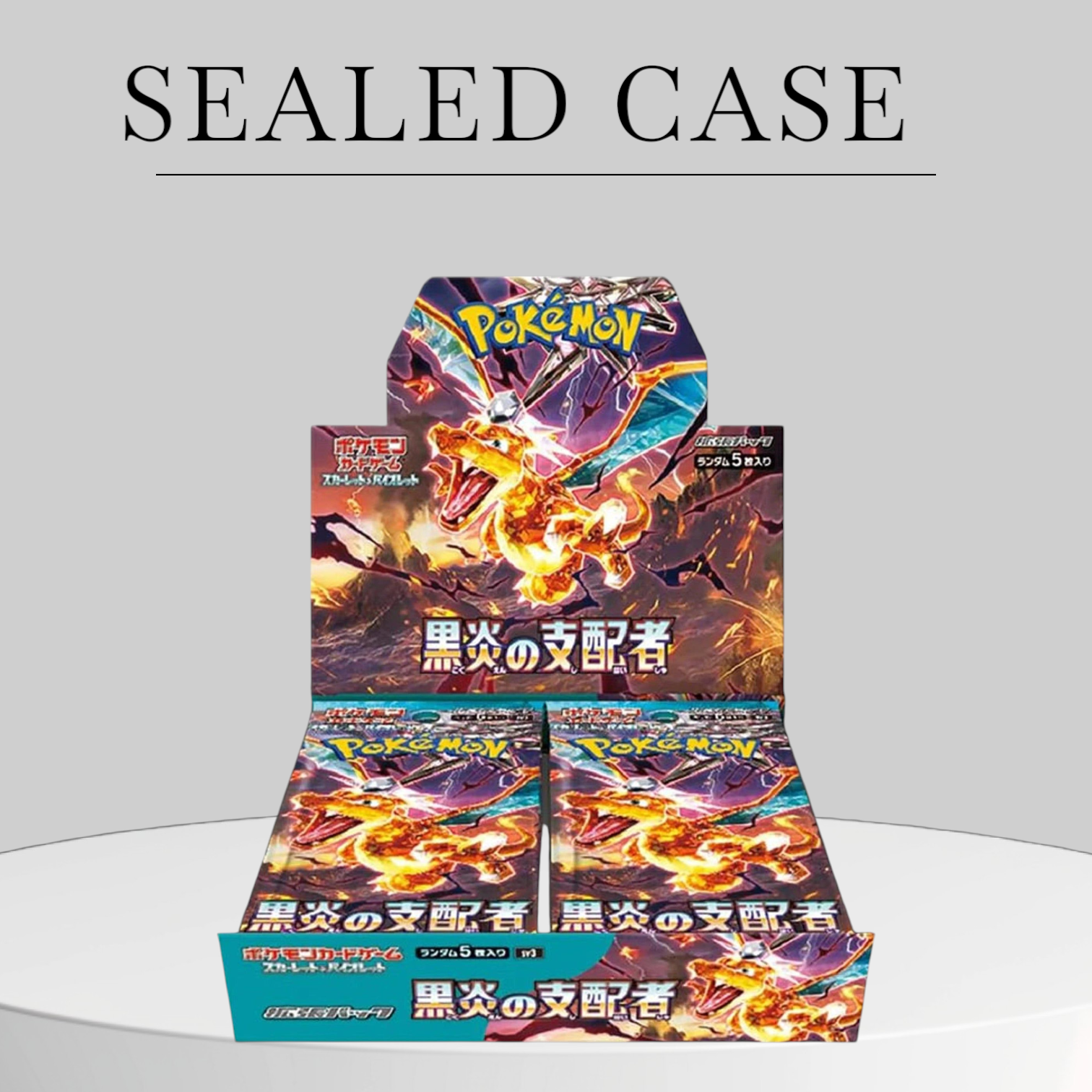 Pokémon Ruler of the Black Flame Booster Box Case