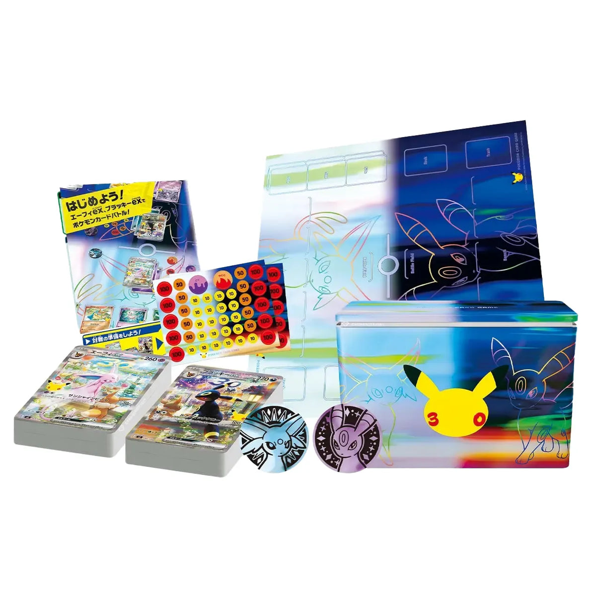 Pokèmon 30th Celebration Espeon ex & Umbreon ex Premium Deck Set