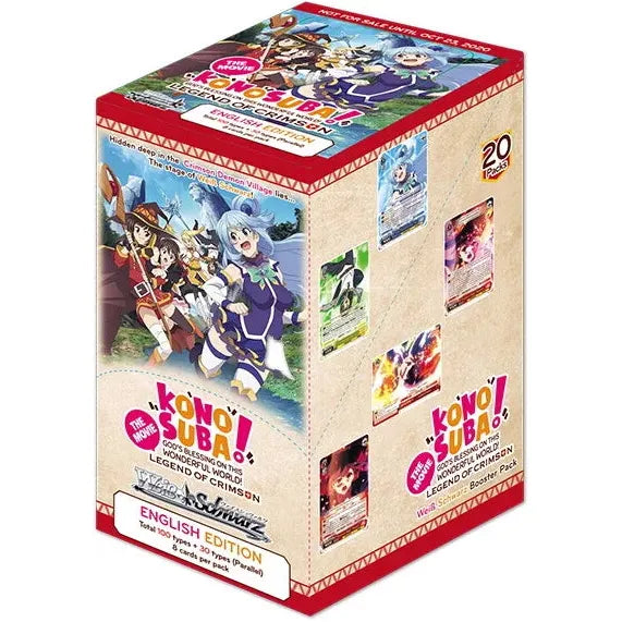 Weiss Schwarz KONOSUBA! God&#39;s blessing on this wonderful world! Booster Box