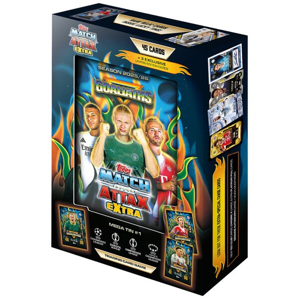 Topps UEFA Champions League Match Attax EXTRA 2025/2026 MEGA TIN - Pokeca.NL